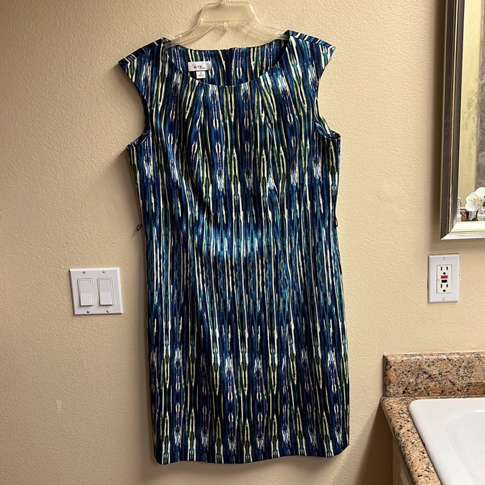 ALYX Limited women’s Shift dress blue watercolour